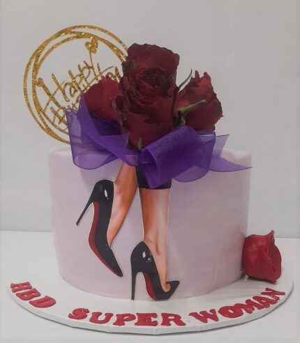 Superwoman Themed Cake