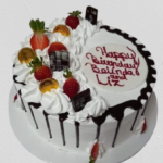 Vanilla Cake with Chocolate Ganache