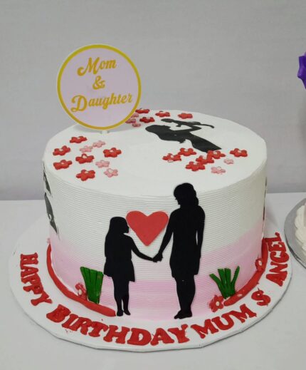 Daughter and Mum Themed Cake