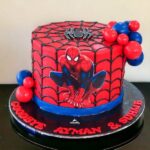 Spider Man Themed cake