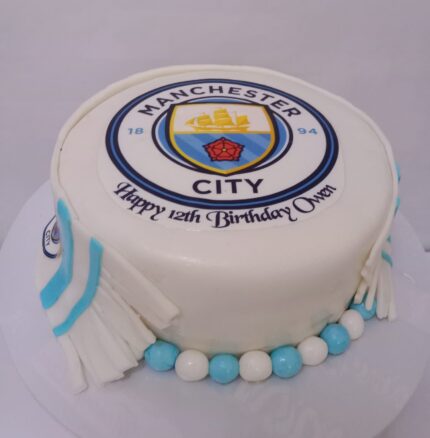 Manchester City Football Club themed Cake