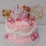 Simple Castle Themed Cake