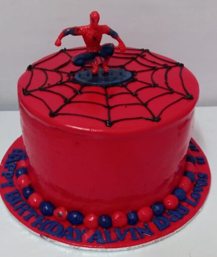 Spiderman Squat Pose Cake – A Heroic Delight for Spidey Fans