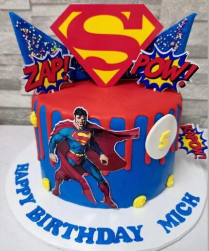 Superman Themed Cake – A Heroic Treat for Your Celebration