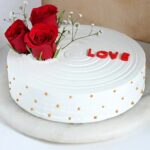Love and Rose Vanilla Cake