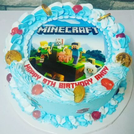 Minecraft themed Cake – A5 Edible Print