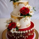 Beautiful Tiered Fondant Cake
